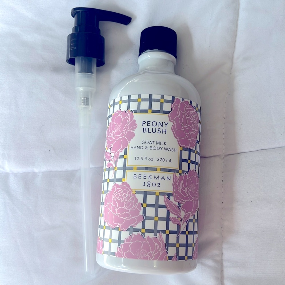 Beekman 1802 Peony Blush Hand & Body Wash 12.5 Fl oz with Pump/ Amazing Scent